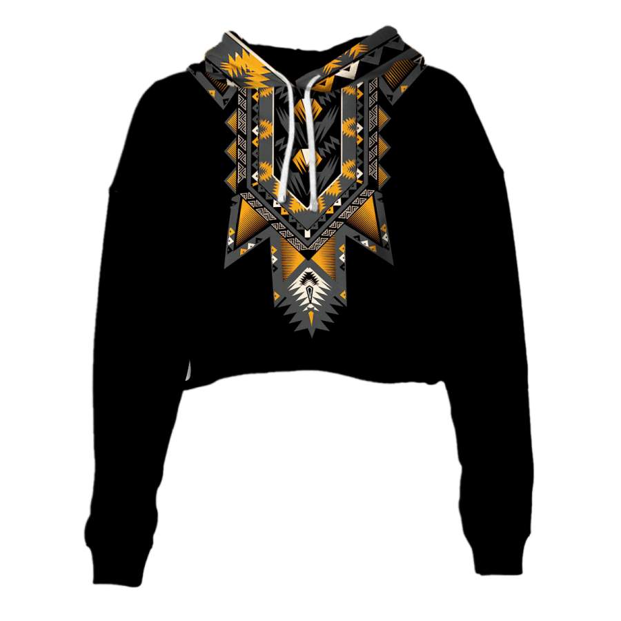 Dashiki 9 Cropped Hoodie