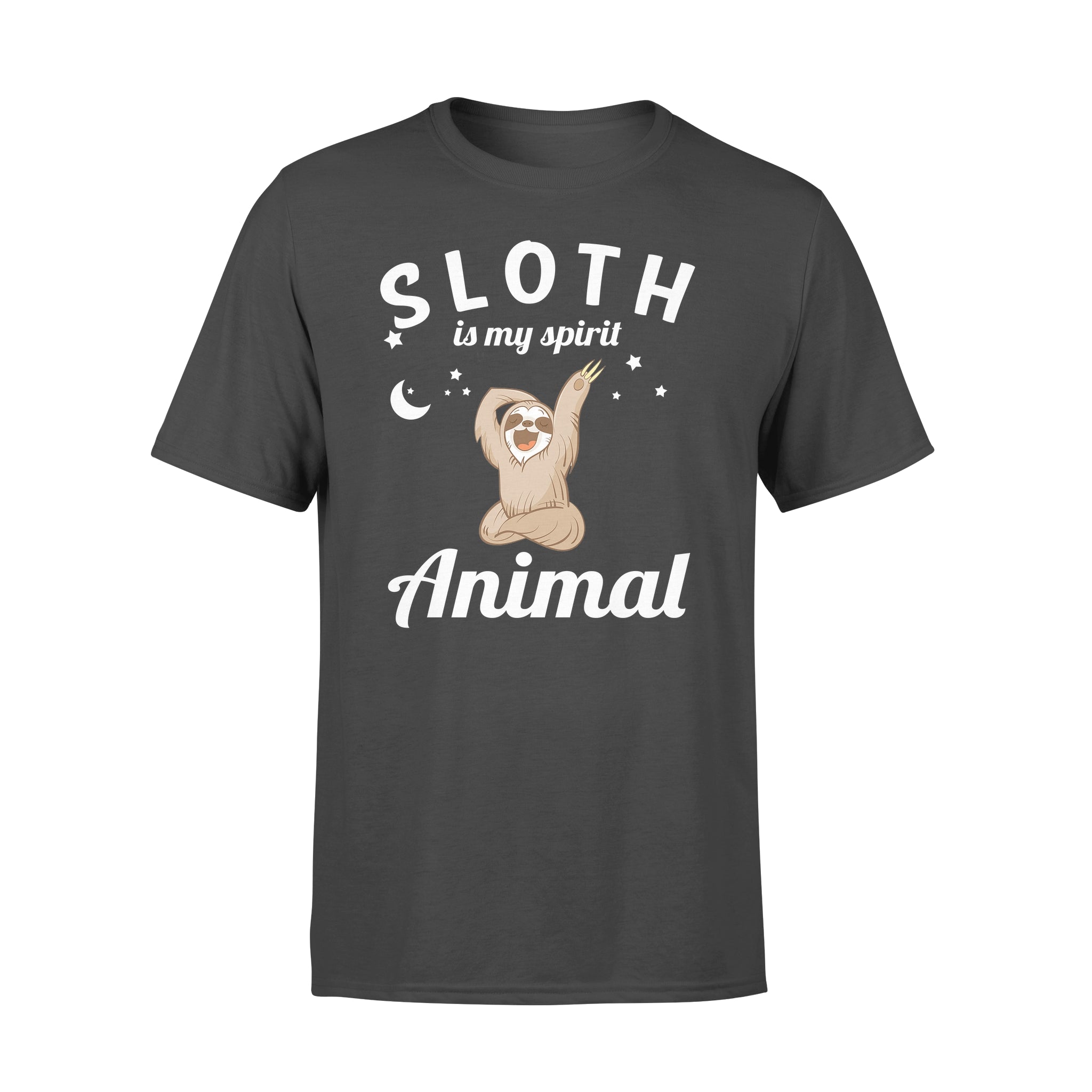 Viticstore™ Sloth my spirit animal, size 3XLblack cotton Standard T-shirt