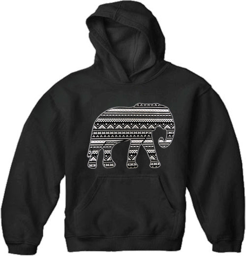 Lucky Aztec Elephant Adult Hoodie