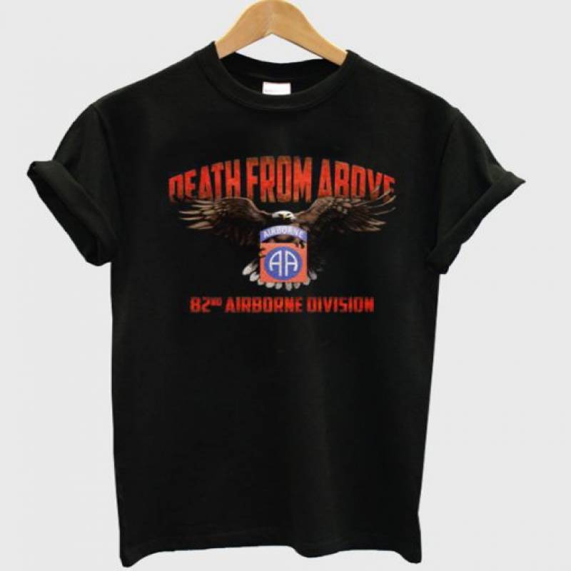 Original 82nd Airborne Death From Above Graphic T-Shirt