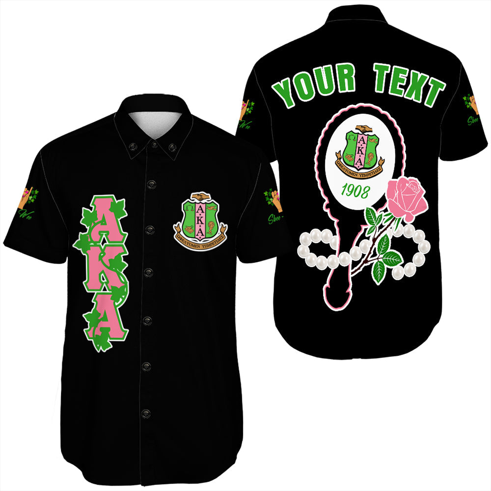 ( Custom Personalized ) Alpha Kappa Alpha Mirror Short Sleeve Shirt T09