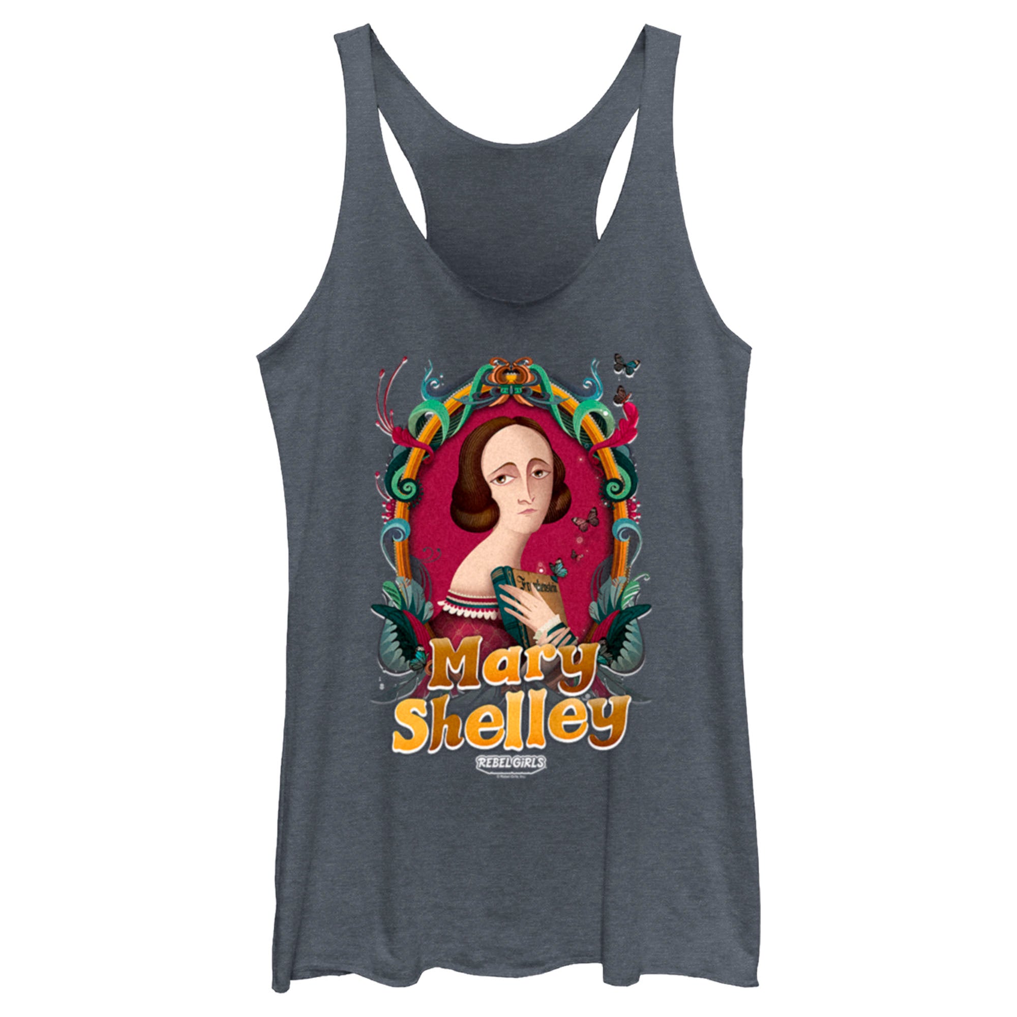 Women’S Rebel Girls Mary Shelley Portrait Racerback Tank Top