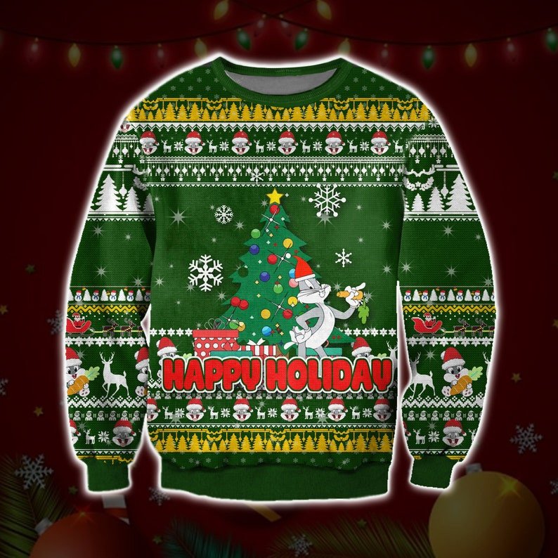 Bugs Bunny Ugly Sweatshirt, Christmas Ugly Sweater