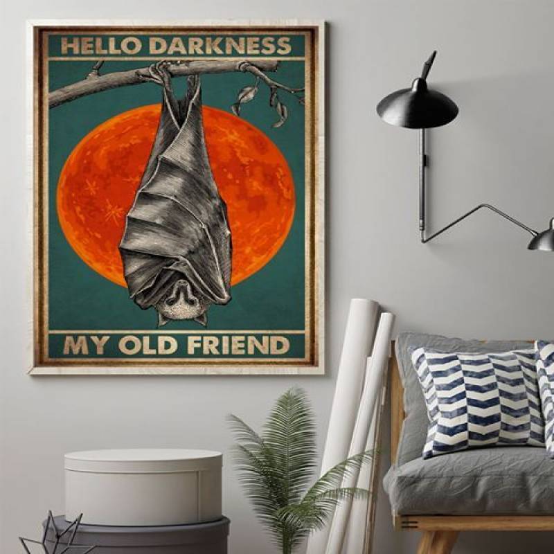 Animal Hello Darkness My Old Friend – Unframed Vertical Poster