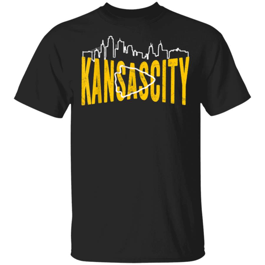 KC Kansas City Kingdom Skyline Kc Red Cool Sports Vintage TShirt