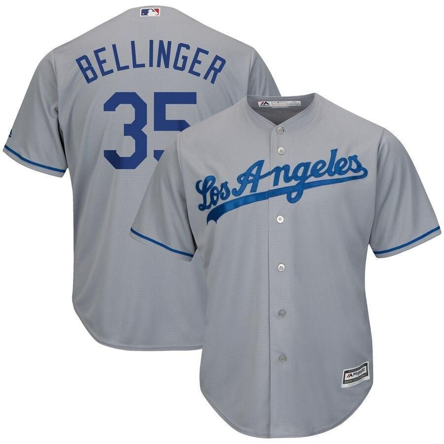 Cody Bellinger Los Angeles Dodgers Wordmark Cool Base Player Jersey – Gray