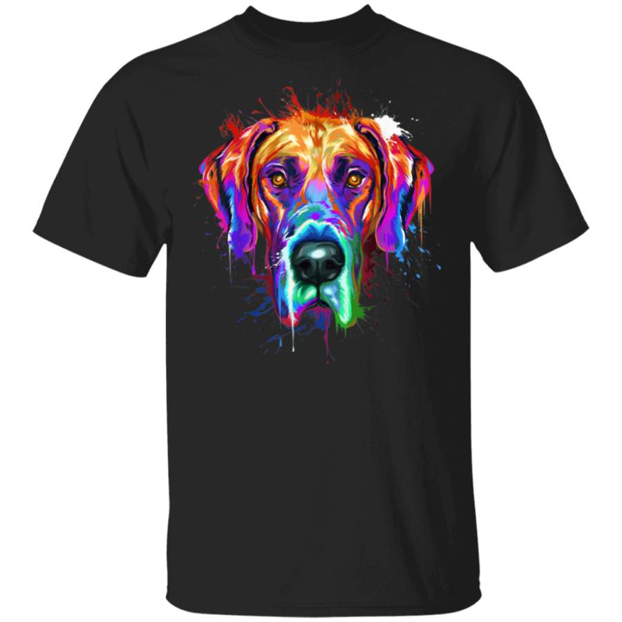 Splash Art Great Dane TShirt  Dane Puppy Lover Gifts TShirt