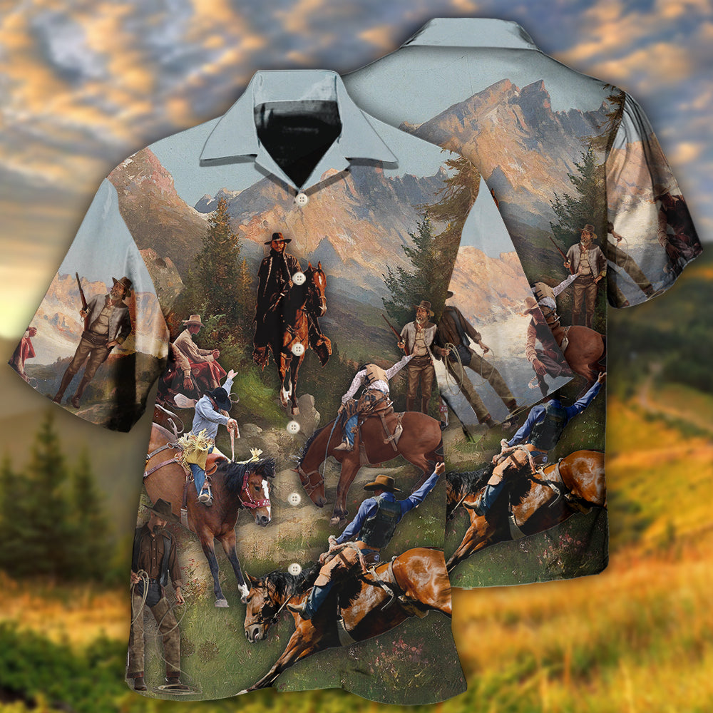 Cowboy Into The Forest Hawaii Shirt Ha97798