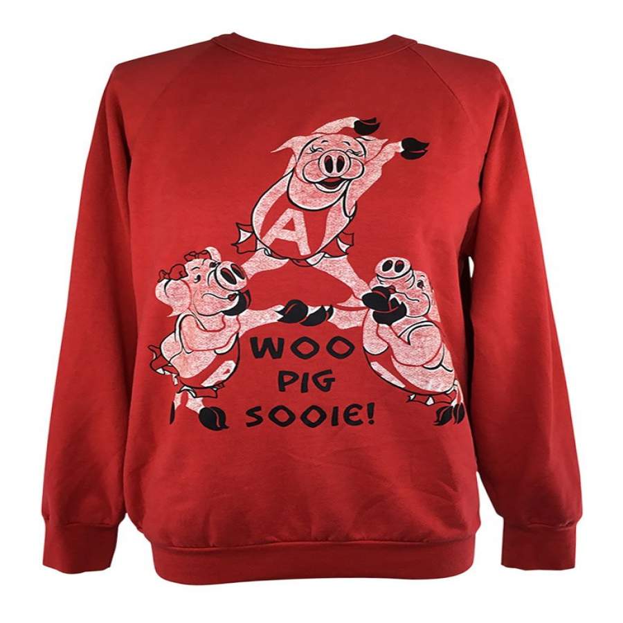 Vtg Woo Pig Sooie Sweatshirt T-Shirt