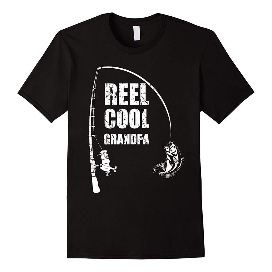 Reel Cool Grandpa T-Shirt Fishing Father’S Day Gift