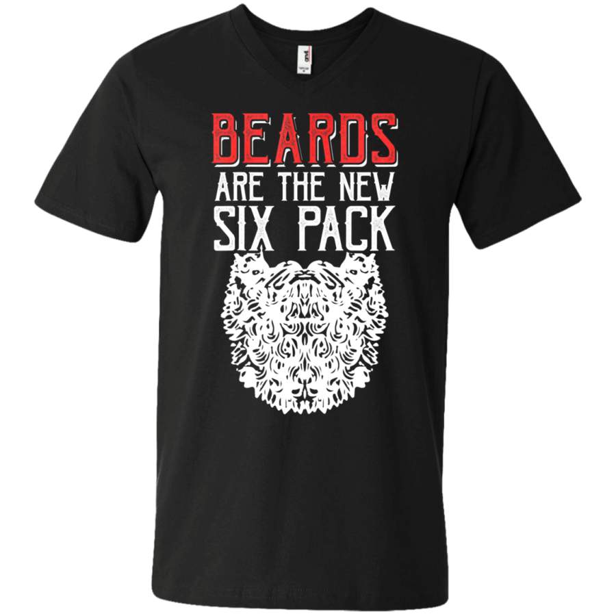 AGR Beards Are The New Sixpack Funny Unisex V-neck