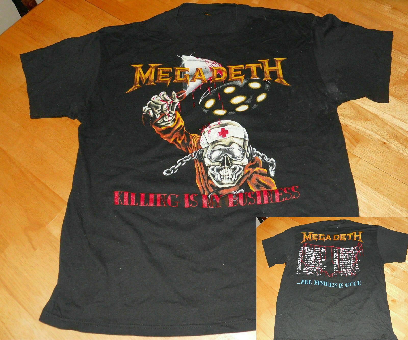 Vintage Megadeth Killing Is My Business T Shirt