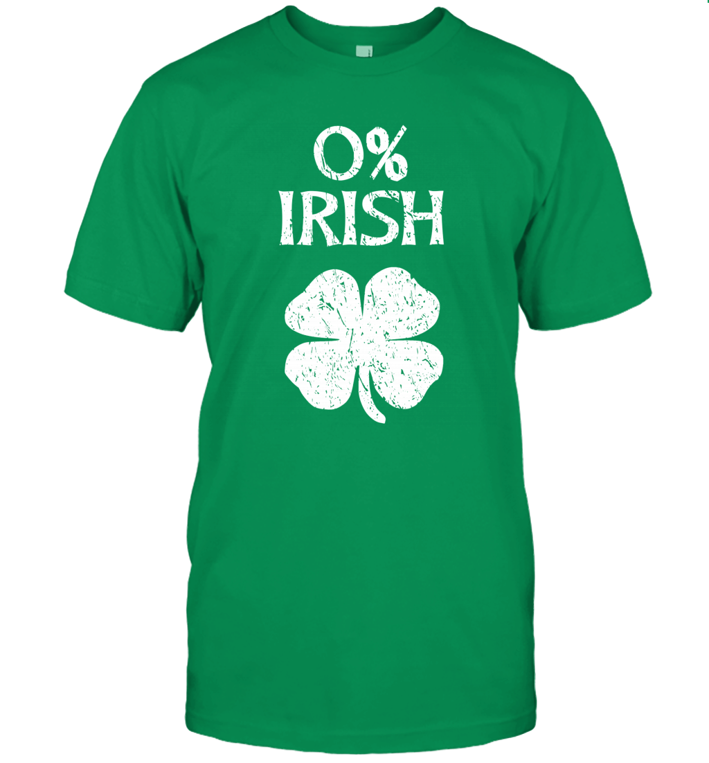 0% Irish St Patrick’S Day Graphic Funny Shirt