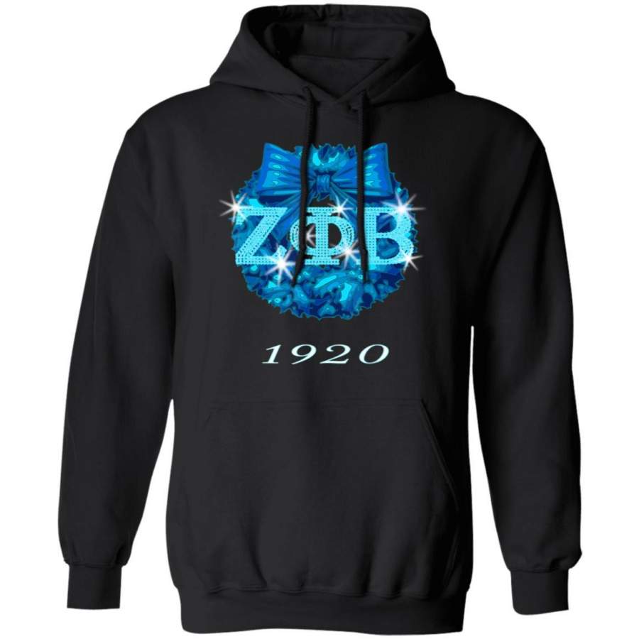 Zeta Blue Phi Beta Wreath Sorority Women Hoodie