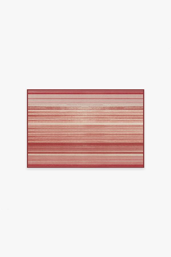 Linear Striped Candy Cane Rug