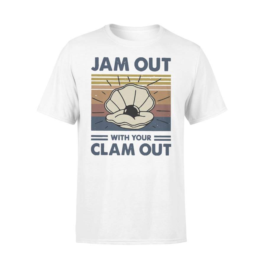 Jam Out With Your Clam Out Vtg Retro T-Shirt