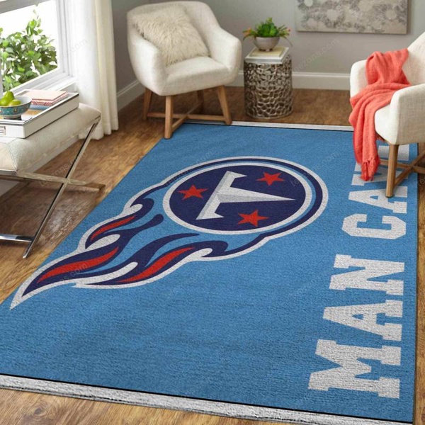 Tennessee Titans Logo Man Cave Area  Sku 3109 Rug