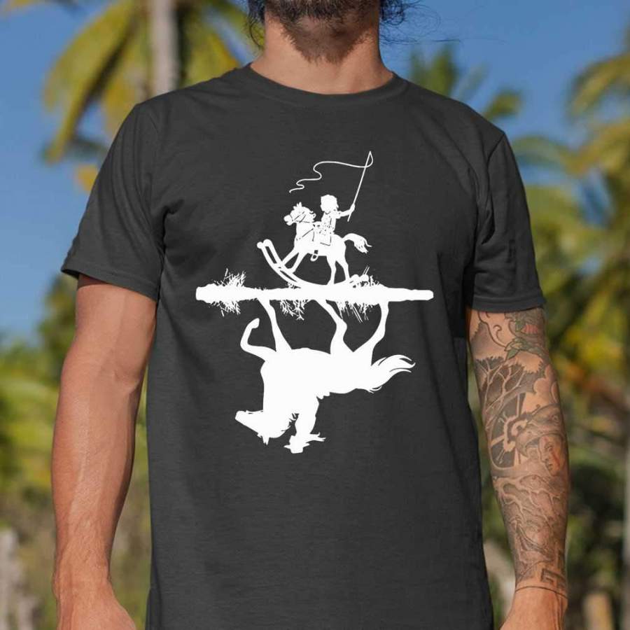 Horse Riding Girl Dream Equestrian Shadow T-shirt