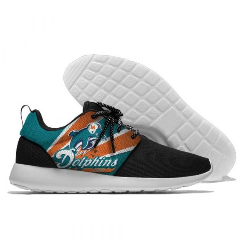 Mens And Womens Miami Dolphins Lightweight Sneakers, Dolphins Running Shoes #5