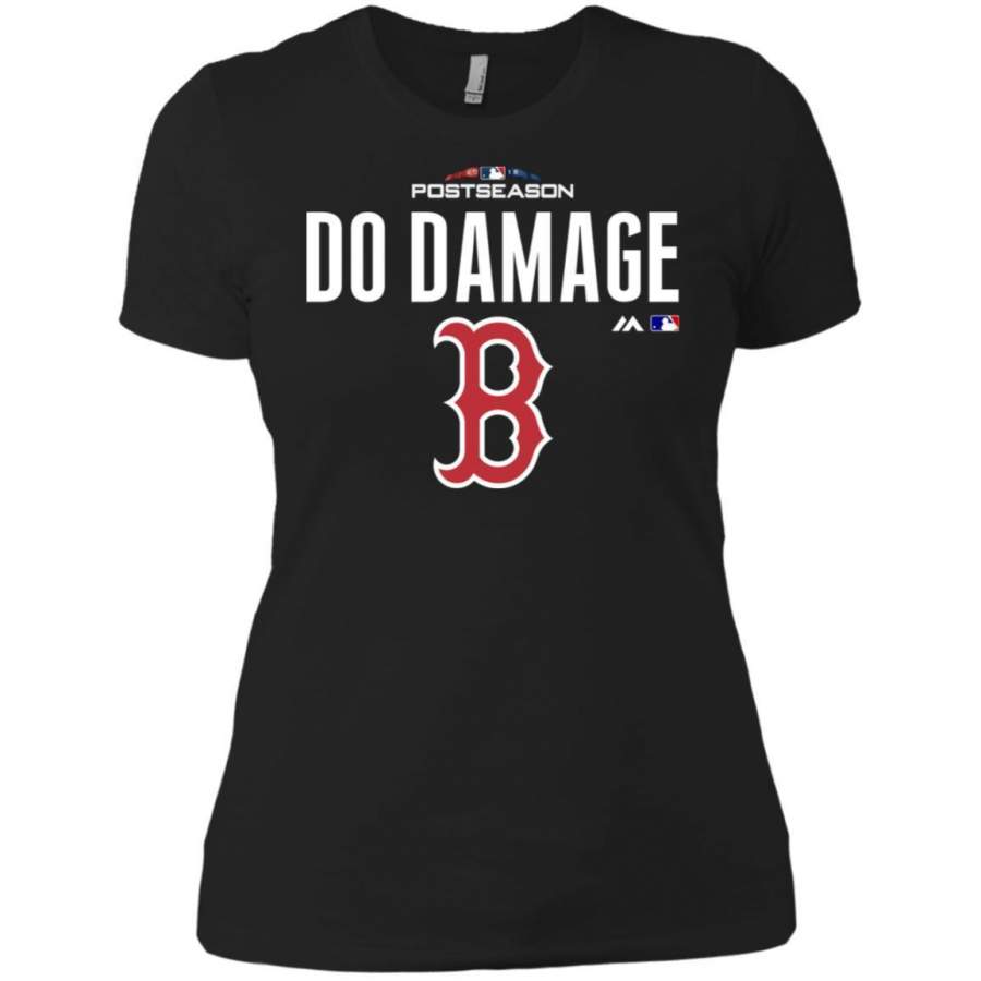 AGR Boston red sox do damage shirt NL3900 Next Level Ladies’ Boyfriend T-Shirt