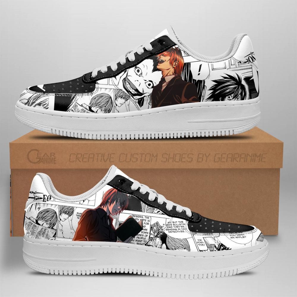 Death Note Manga Idea Tt04 Air Force Shoes Sneakers Custom Anime