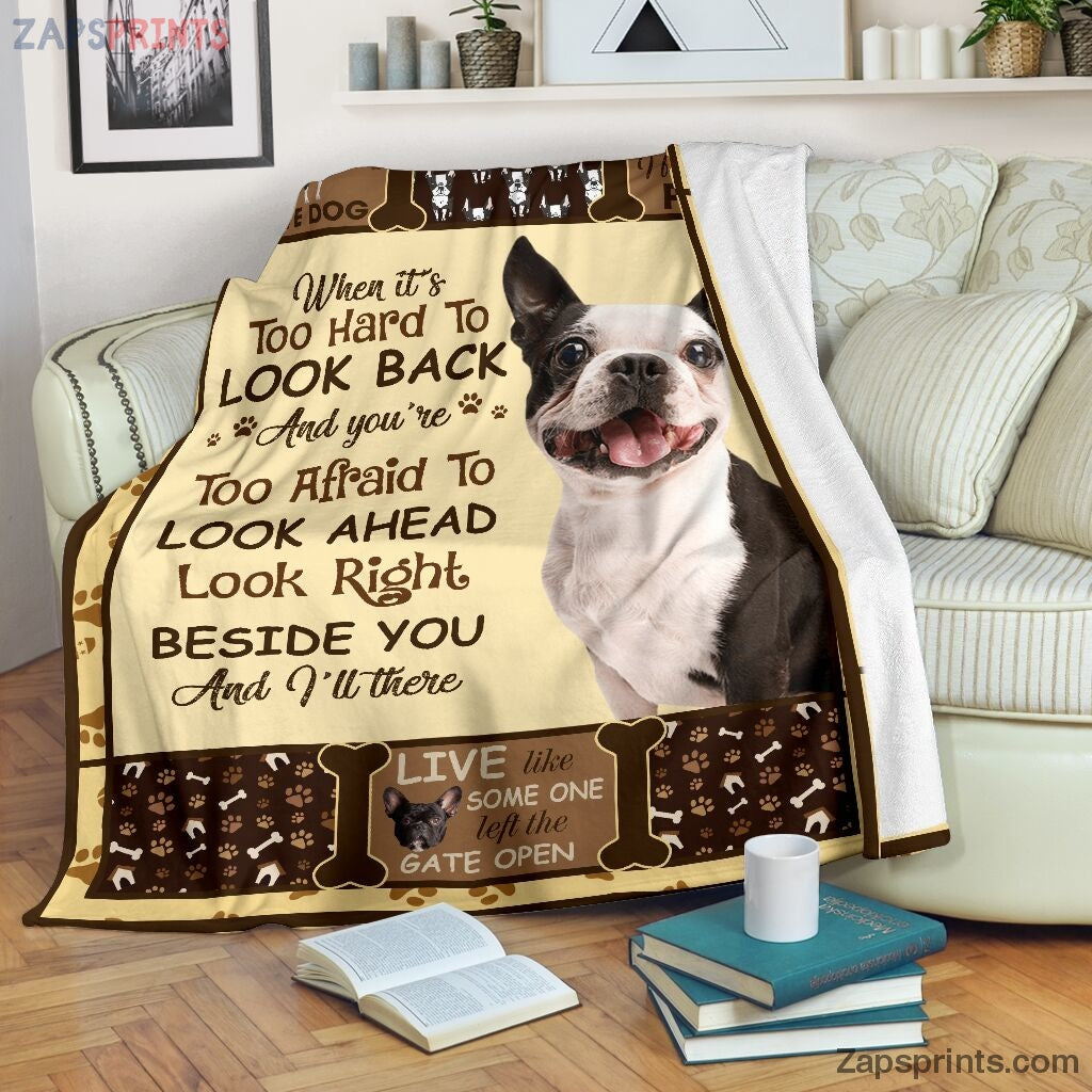 Boston Terrier Beside You Blanket – Cool Gift Ideas