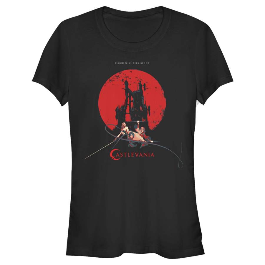 Castlevania Junior’s Seek Blood Poster  T Shirt