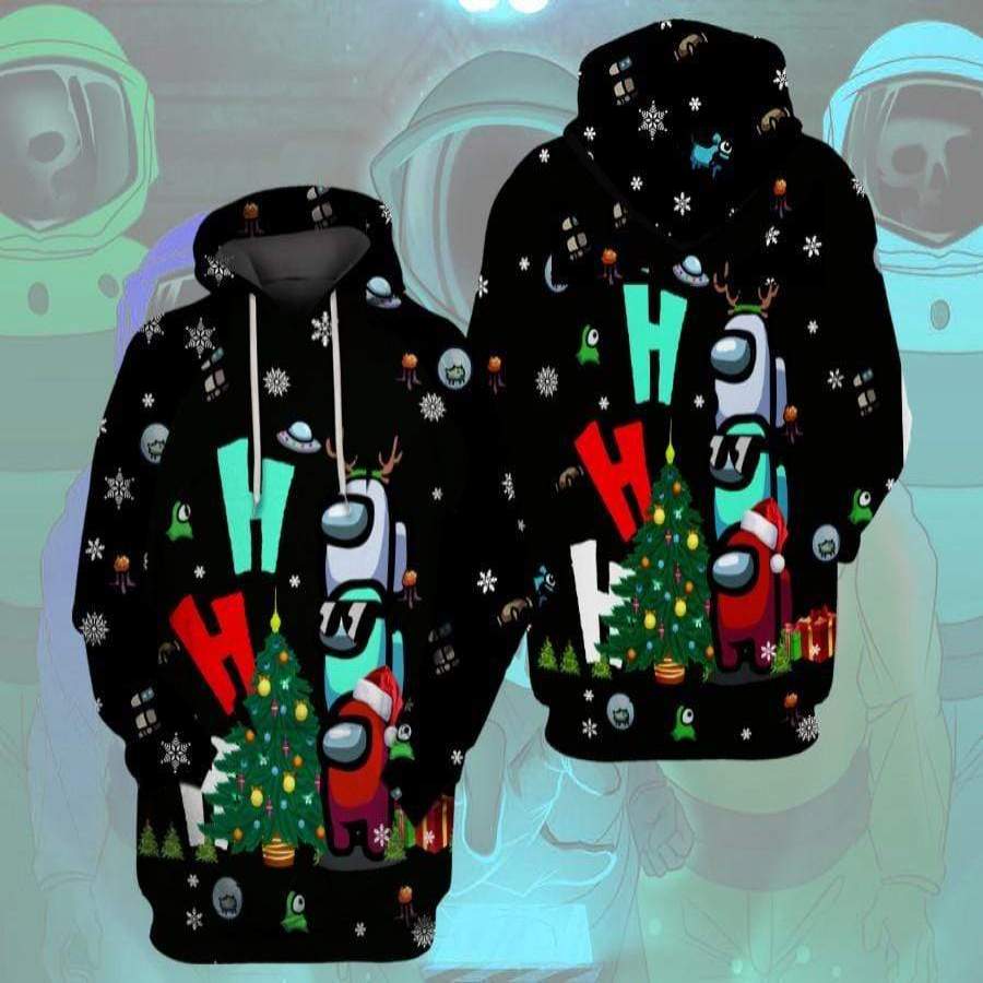 AM Christmas Ho Ho Ho Hoodie 3D All Over Print