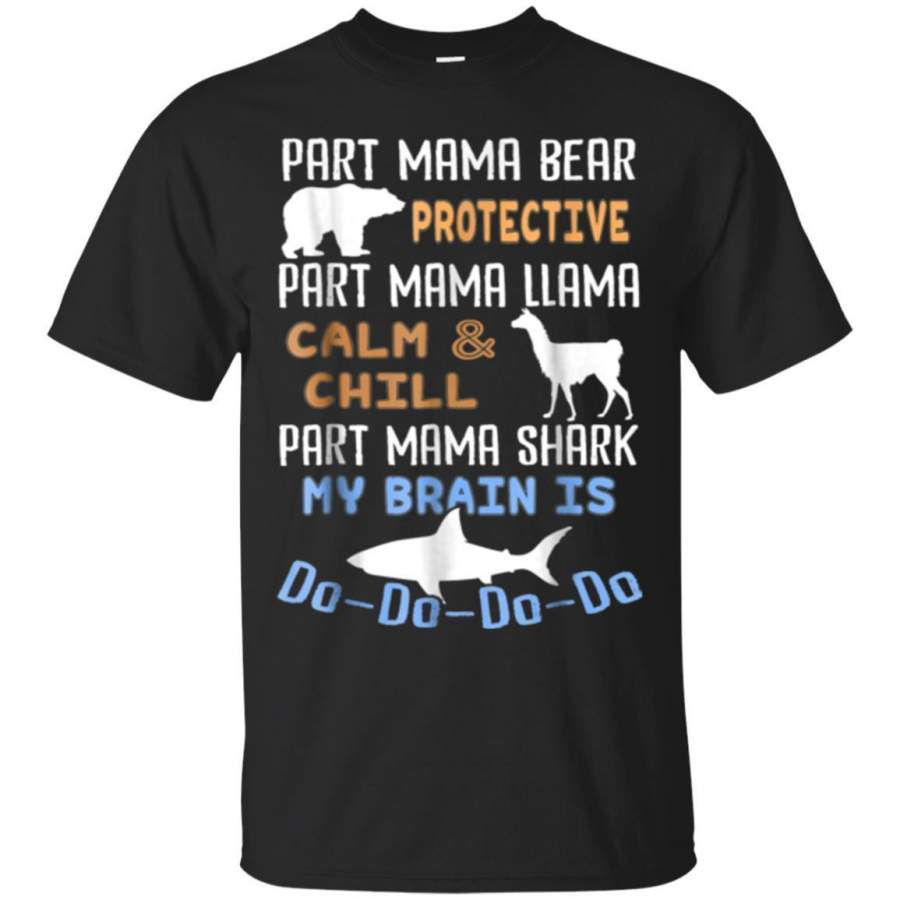 AGR Part Mama Llama Part Mama Shark T Shirt Mothers Day Gift Jaq T-shirt