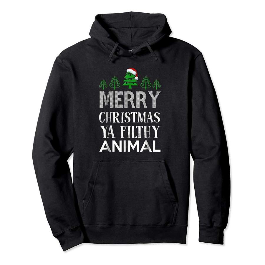 Filthy Animal Ya Merry Christmas Funny Ugly Hoodie Premium Tee