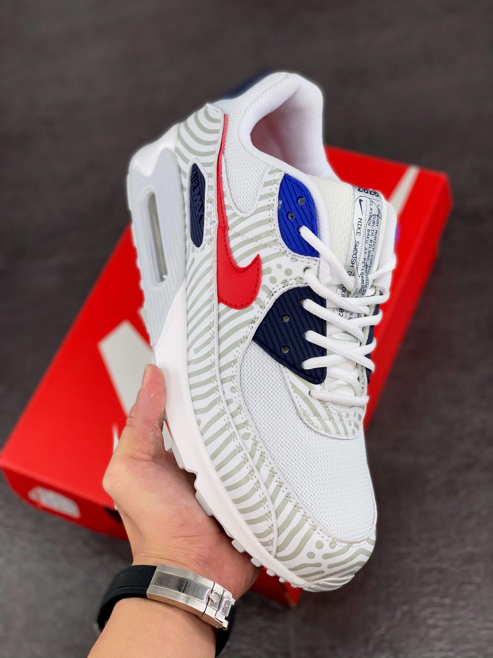 Nike Air Max 90 Euro Tour White Red CW7574-100 5339710