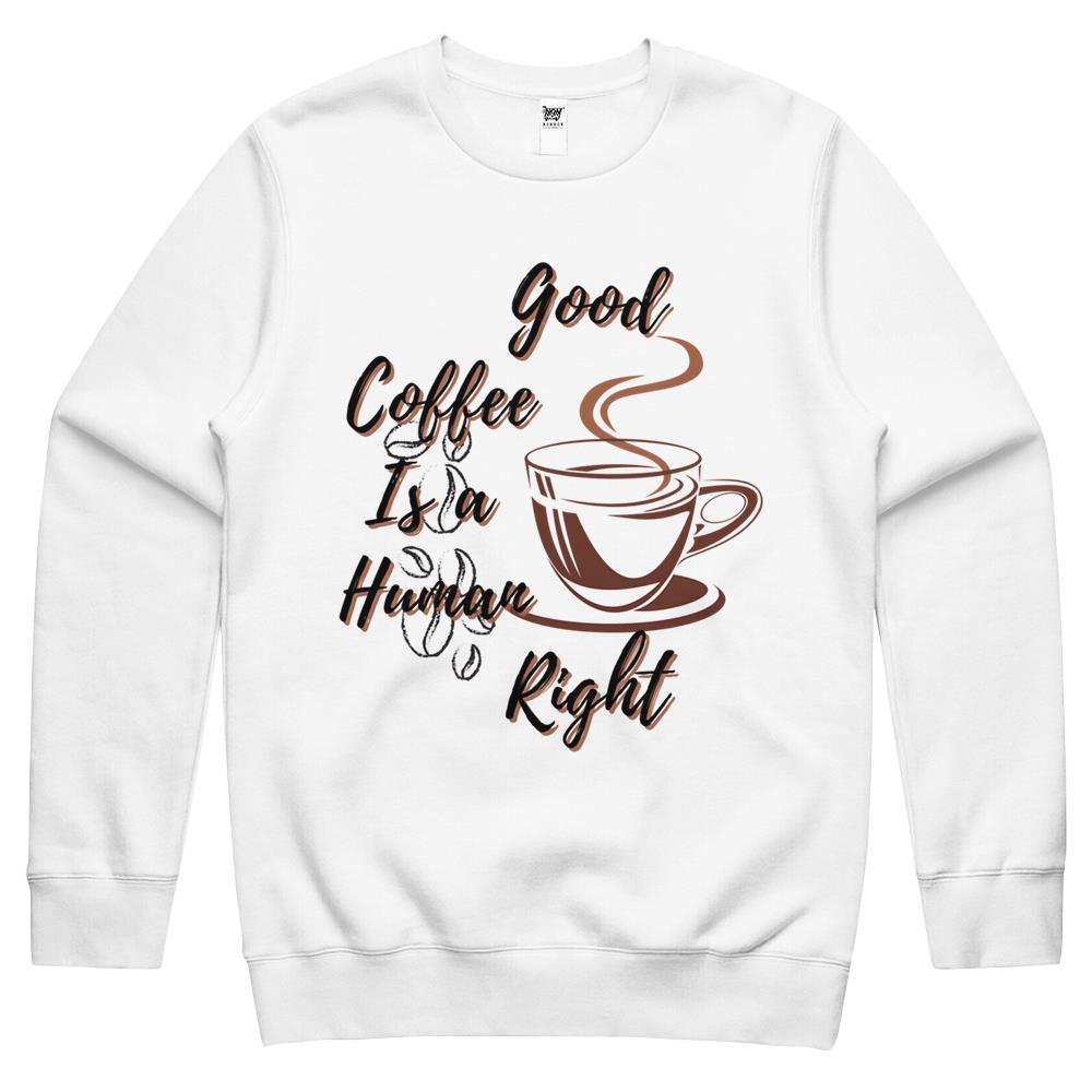 Good Iced Coffee Is A Human Right Essential (9) Crewneck Sweatshirt