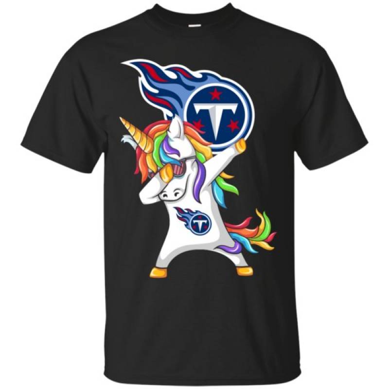 Unicorn Dabbing Tennessee Titans Cotton T Shirt