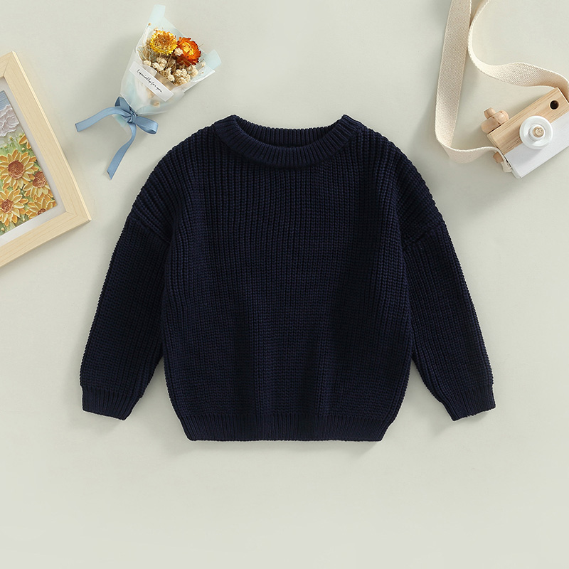 Toddler Baby Boys Girls Sweaters Autumn Spring Long Sleeve Loose Pullovers Casual Infant Knitting Sweater Clothes 0-5 Years alx