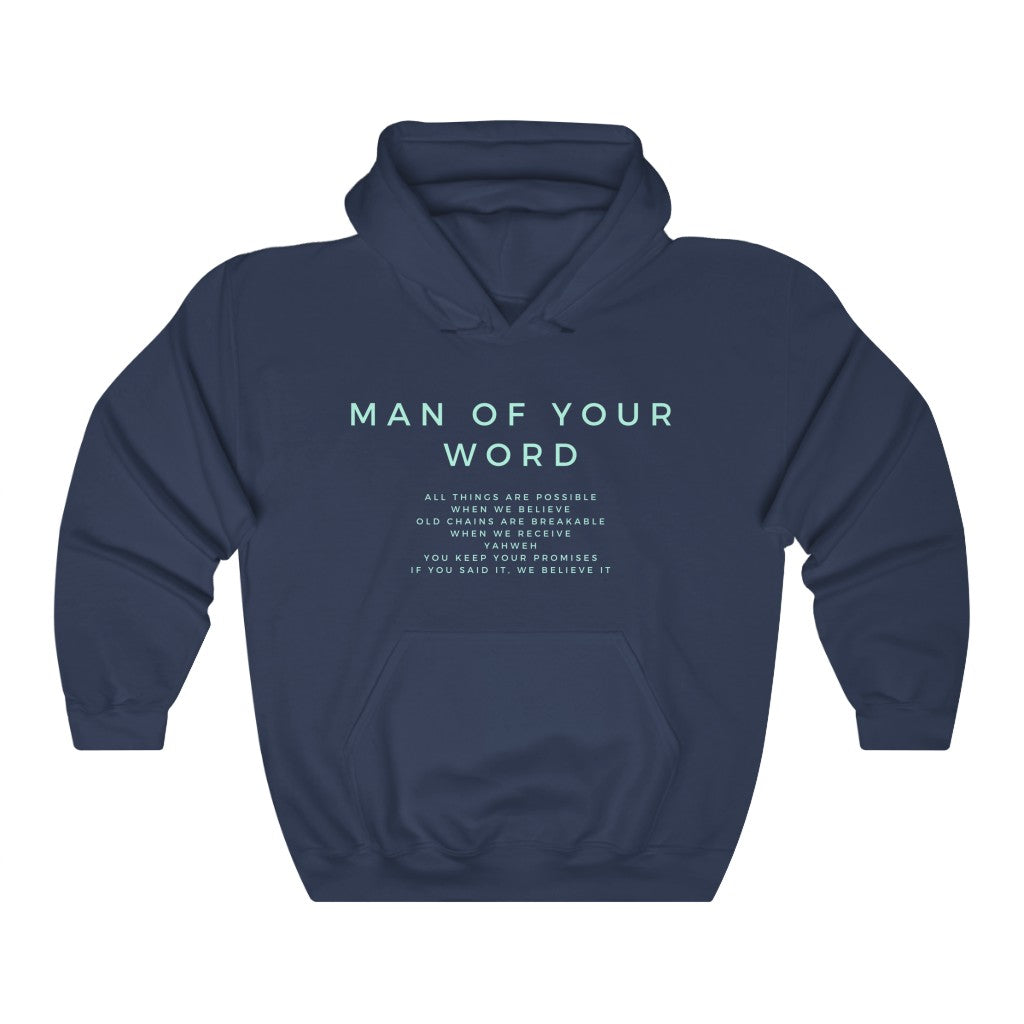 Man Of Your Word Hoodie, Trendy Christian Sweatshirt, Christian Hoodie For Women, Men’S Christian Hoodie, Maverick City Music Apparel