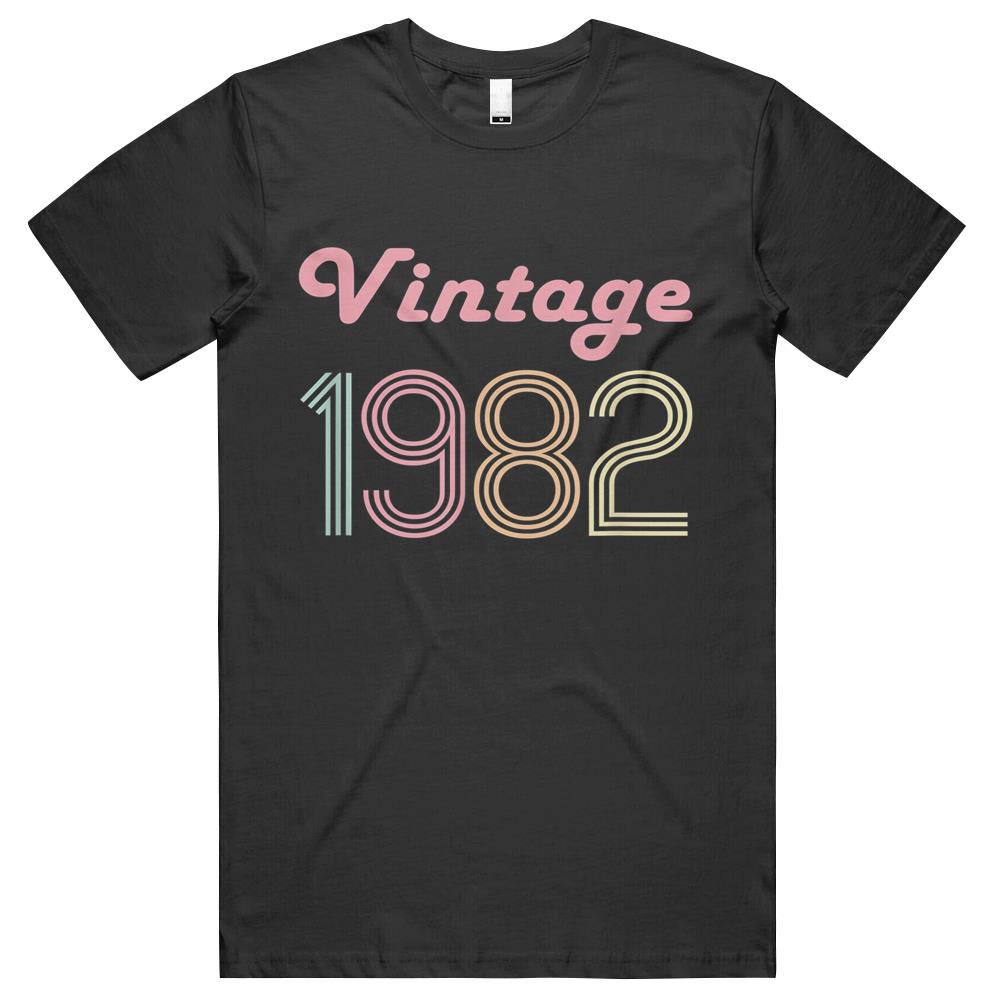 39th Birthday Gift For Her 39 Year Old Women Vintage 1982 Men T Shirts