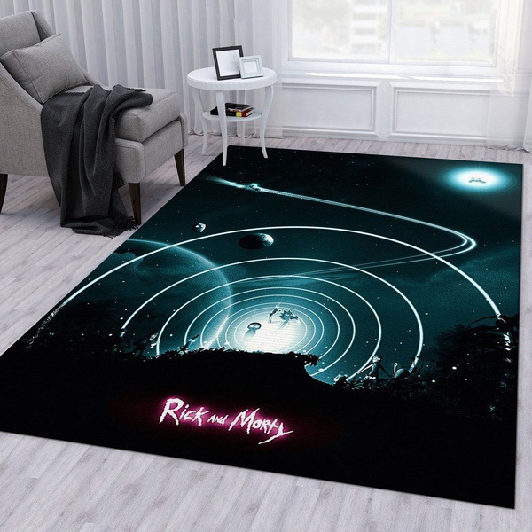 Rick And Morty Inspired Noel Gift Rug Living Room Rug Home Decor Floor Decor