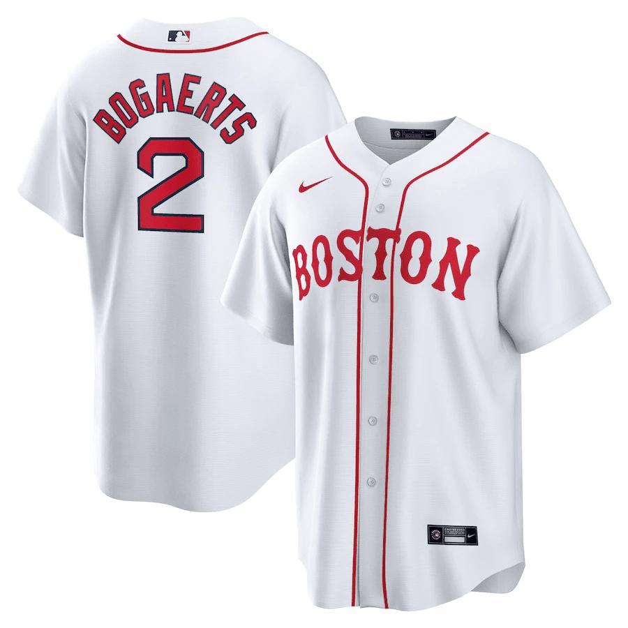 Xander Bogaerts 2 Boston Red Sox Home Men Jersey – White