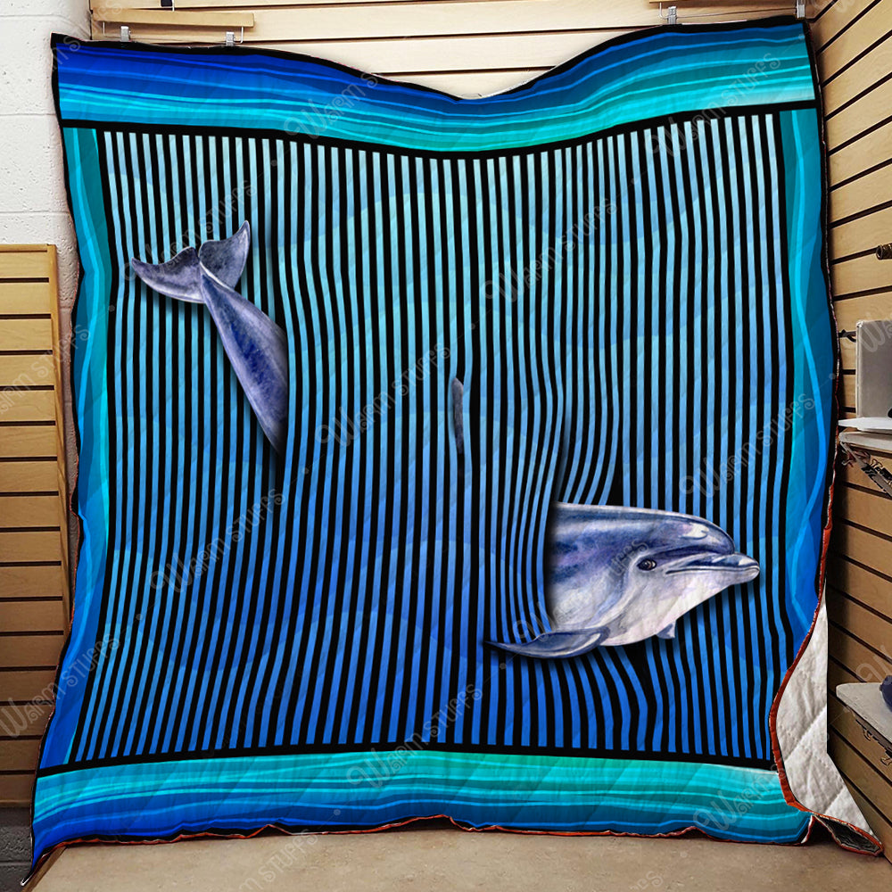 3D Dolphin Quilt Kh642