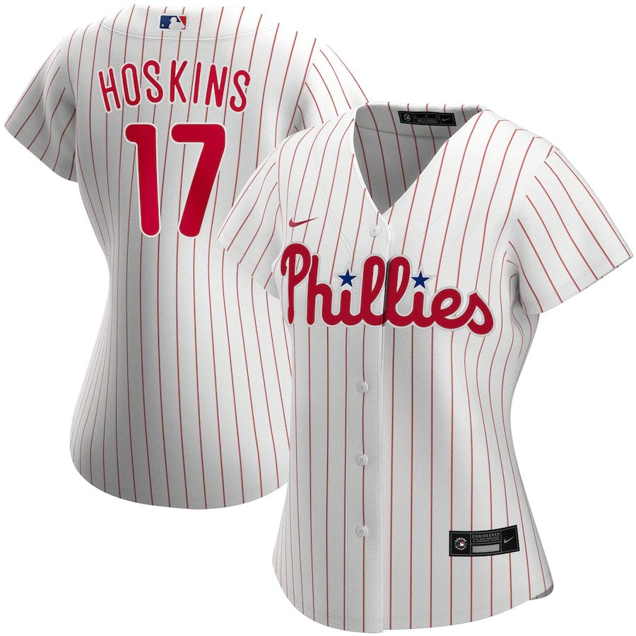 Women’S Philadelphia Phillies Rhys Hoskins Nike White Home Replica Player Jersey