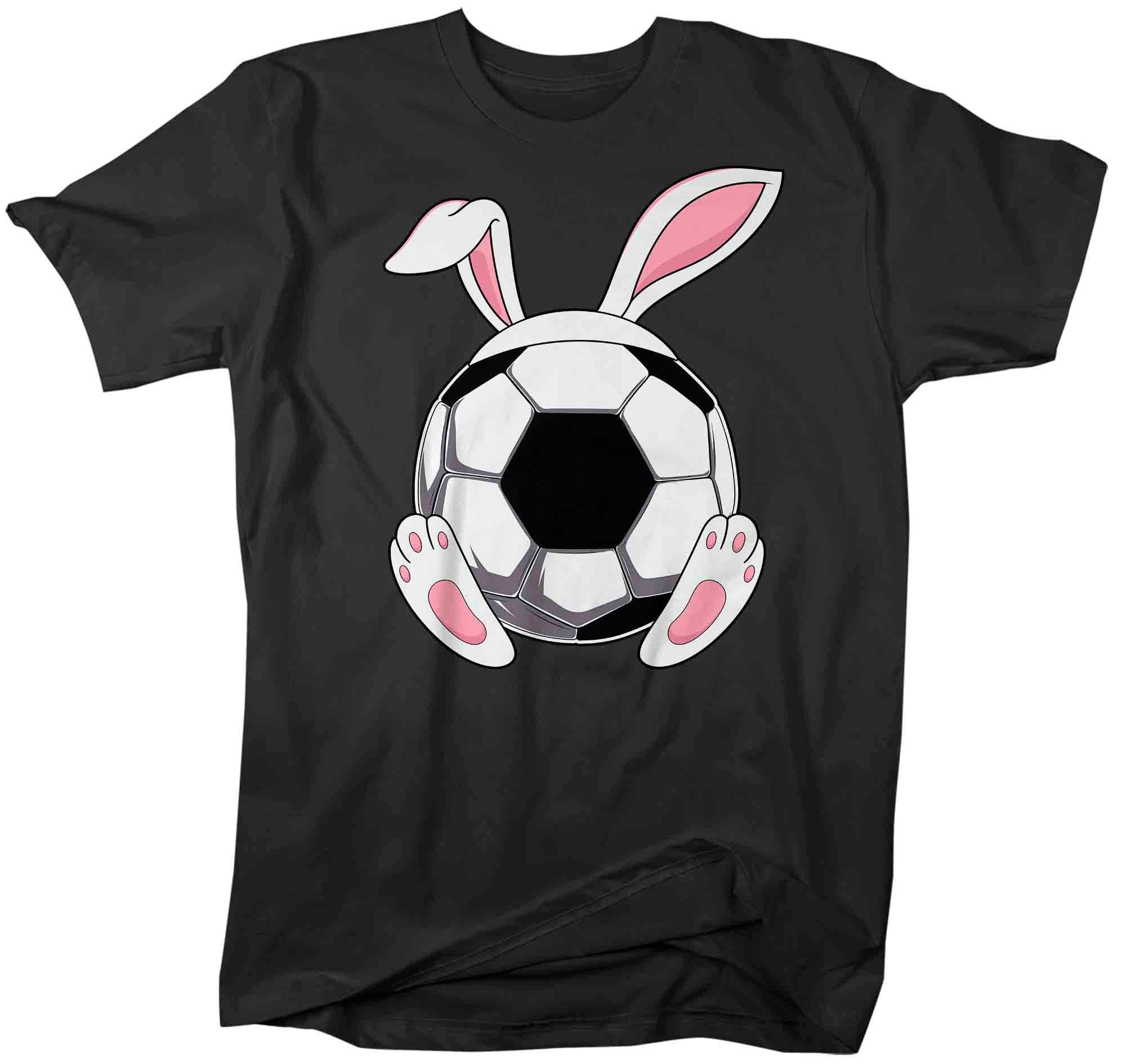 Men’S Funny Easter T Shirt Soccer Ball Bunny Shirt Rabbit Ears Feet Soccer Coach Gym Teacher Tshirt Gift Easter Tee Unisex Man