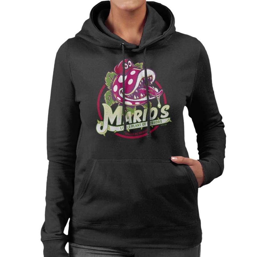 Super Mario Little Plant Of Horrors Women’s Hooded Sweatshirt