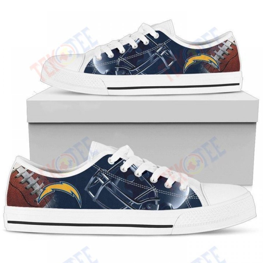 Mens Womens Artistic Scratch Of Los Angeles Chargers Low Top Shoes Custom Print Footwear Converse Sneakers TMT713