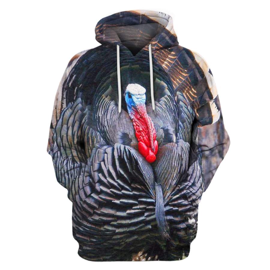 3D All Over Print Turkey Hoodie