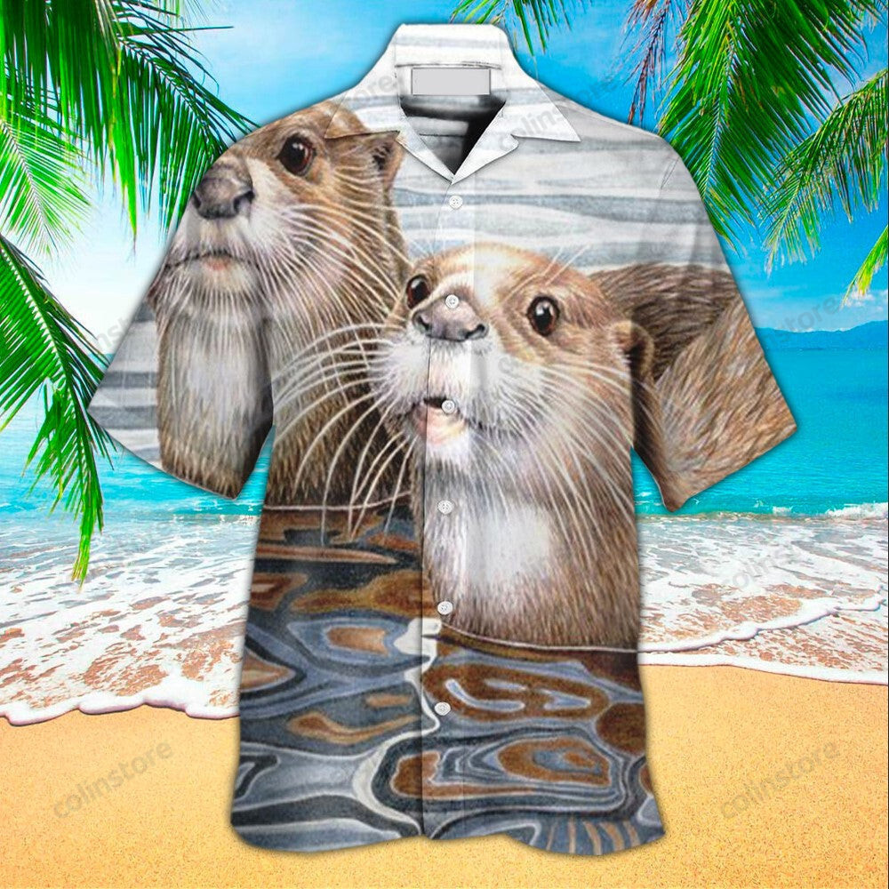 Otter Aloha Hawaii Shirt For Ha89258