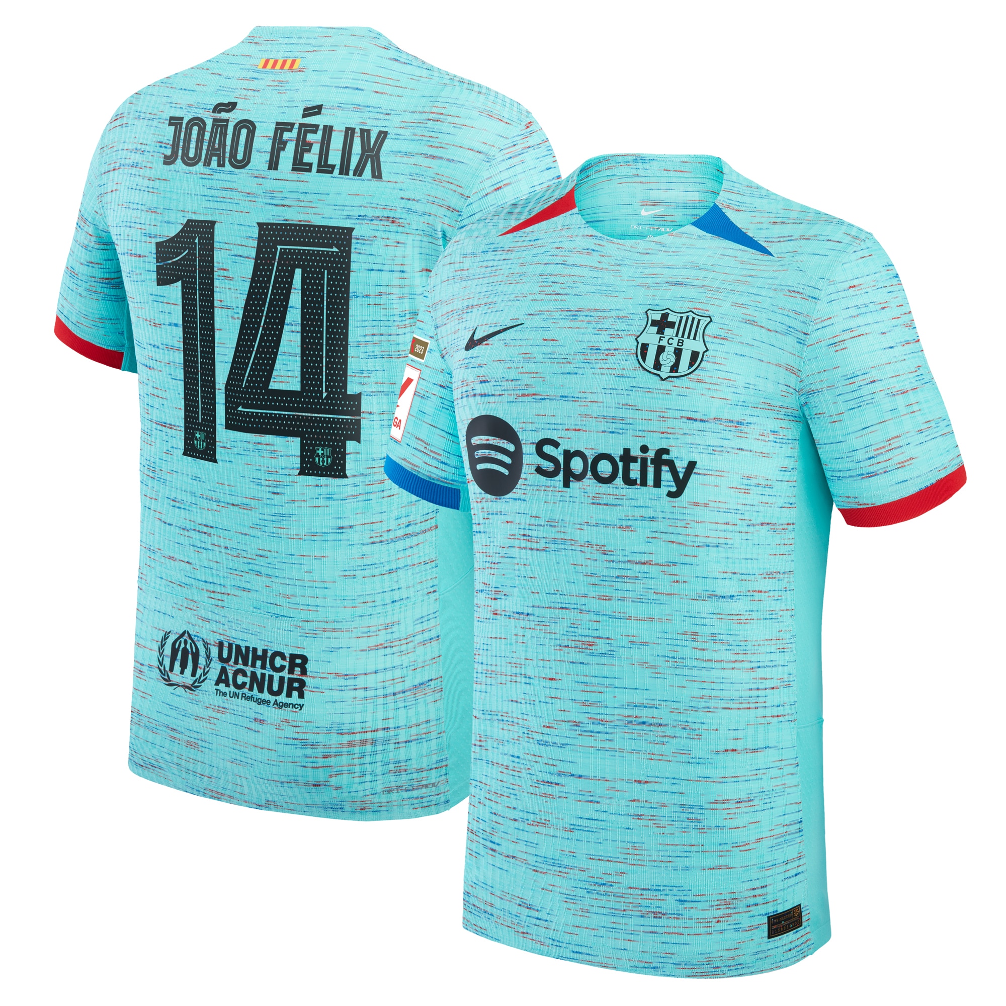 João Félix Barcelona 2023/24 Third Authentic Jersey – Aqua