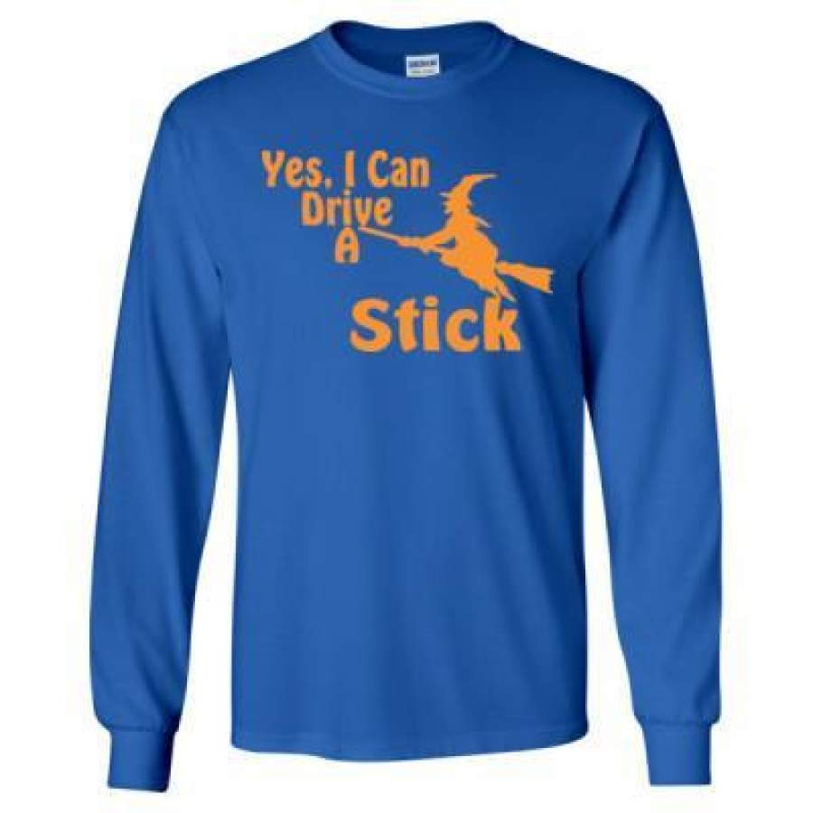 AGR Halloween Yes I Can Drive A Stick – Long Sleeve T-Shirt