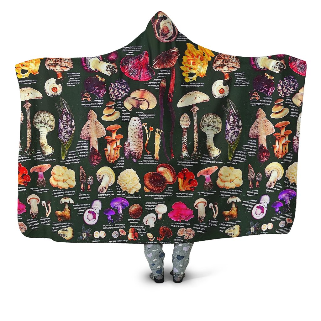 ViticStore™ 3D All Over Printed Colorful Poisonous Mushrooms – Hooded Blanket
