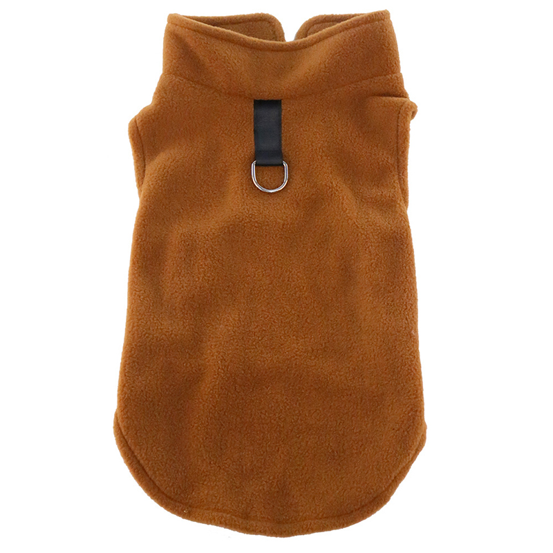 Pet Dog Vest Solid Color Winter Comfortable Puppy Vest Casual Universal Pet Supplies Thicken Fleece Clothes for Small Dogs alx