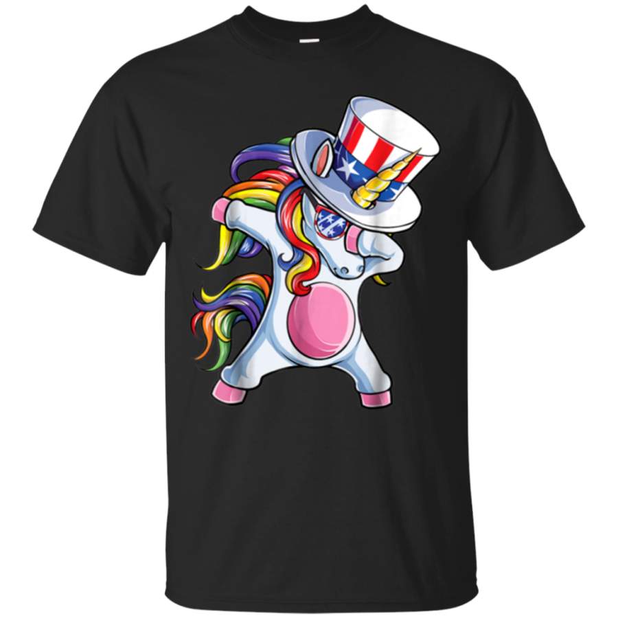 AGR Dabbing Unicorn 4th Of July T Shirt